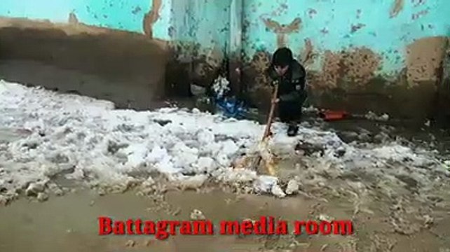 snow fall in battagram kpk