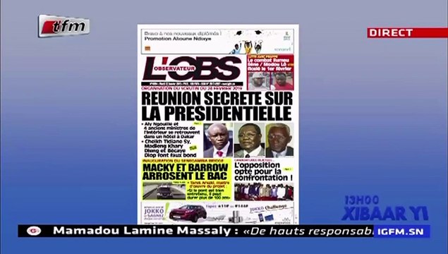 REPLAY - Revue de Presse - Pr : MAMADOU MOUHAMED NDIAYE - 22 Janvier 2019