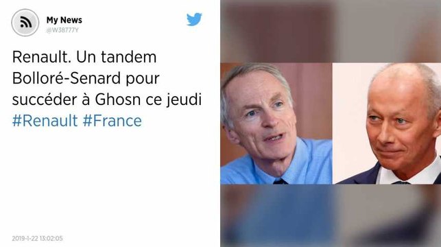 Renault. Un tandem Bolloré-Senard pour succéder à Ghosn ce jeudi