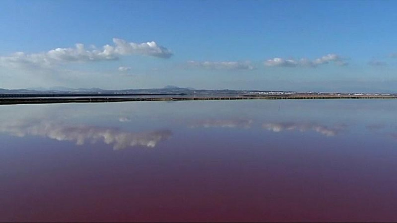 Mit Salz gegen den Schnee: Die rosa Salzseen von Torrevieja