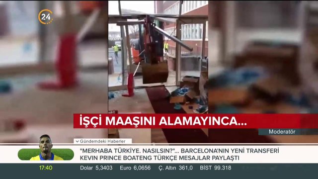 İşçi maaşını alamayınca...
