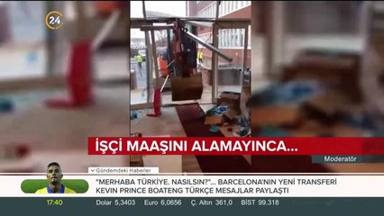 İşçi maaşını alamayınca...