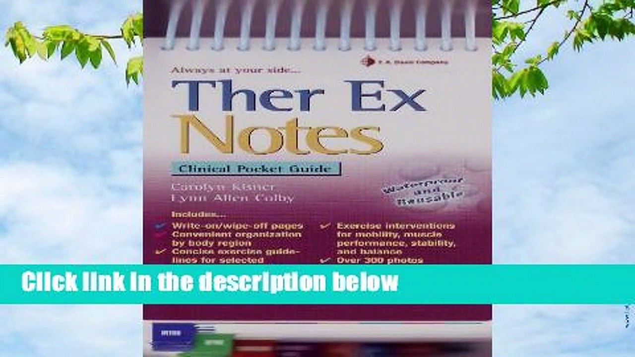 Ther Ex Notes: Clinical Pocket Guide (Davis s Notes)