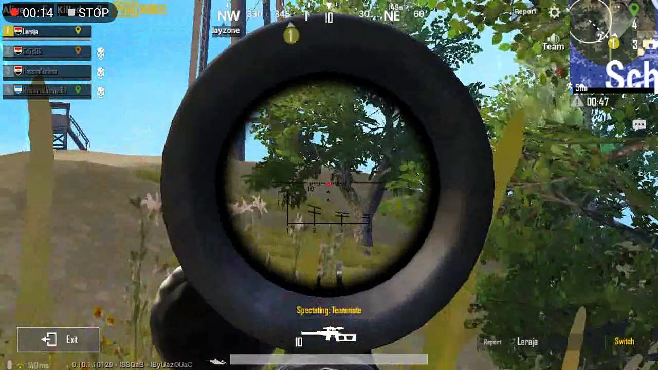 Pubg Mobile Game Great Surviving Skills in Last 4 Man Stand Using Vss Weapon