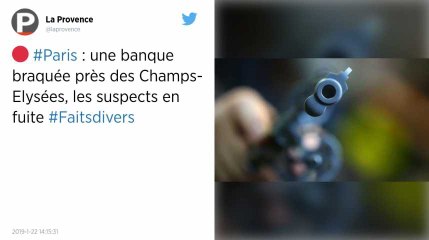 Paris : une banque braquée près des Champs-Élysées