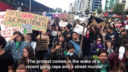Thousands protest in Ecuador against sexual violence