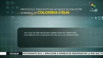 Protocolo tras ruptura de negociación entre Colombia y ELN