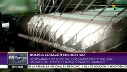 Bolivia destinará 2,300 mdd para industrializar salares de litio