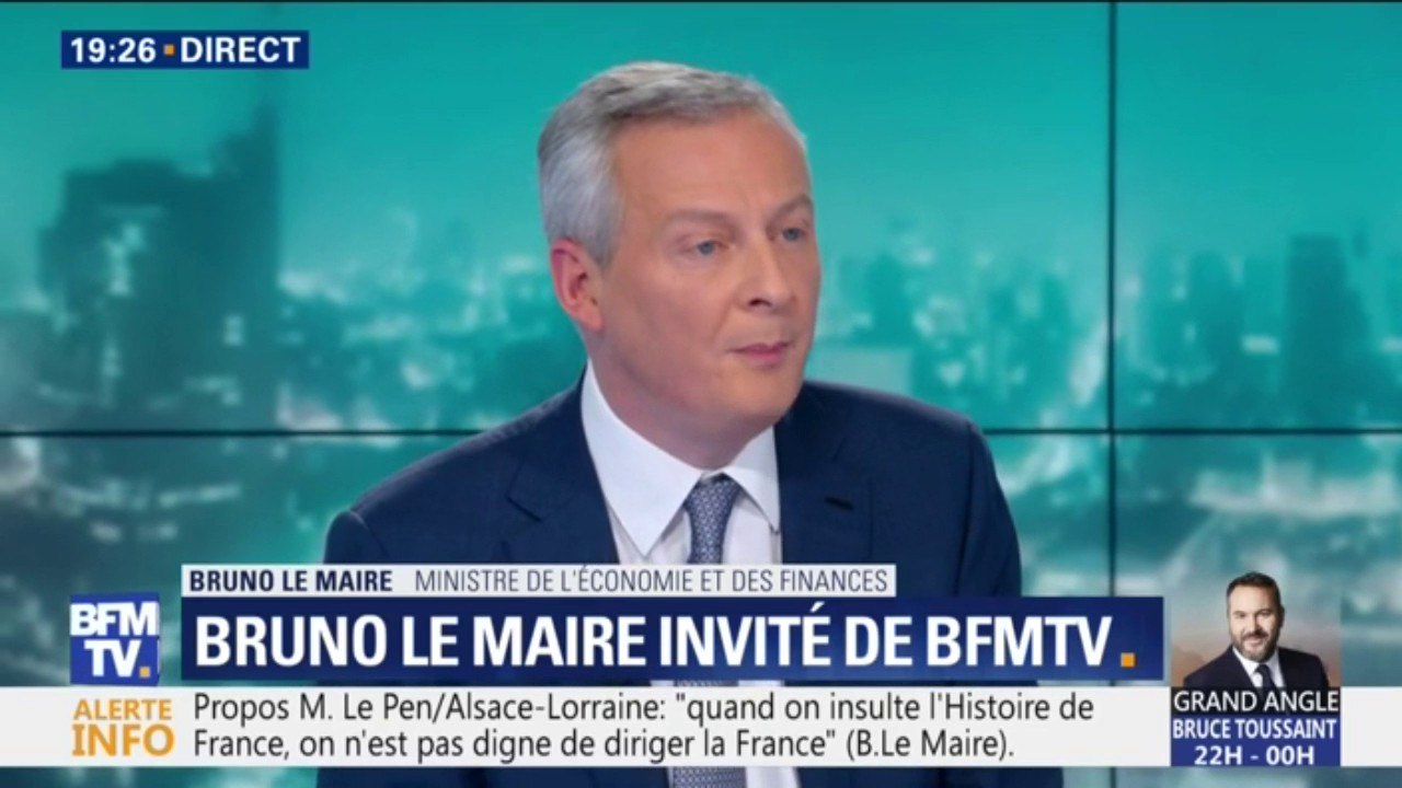 Bruno Le Maire est "favorable à la suppression totale de la taxe d'habitation"
