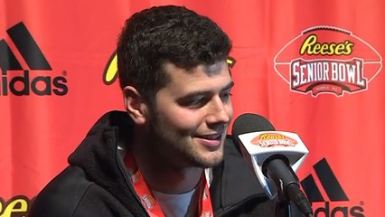 Jarrett Stidham addresses the media ahead of first Senior Bowl practice