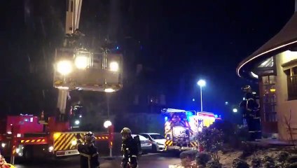 Sennecey-lès-Dijon : feu de cheminée au restaurant La Flambée