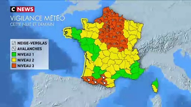 29 départements en vigilance orange neige et vergmas, quelle météo pour mercredi ?