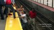 Des passants sauvent un homme tombé sur les rails du métro de New York