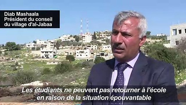 Refus aide USA: les travaux d'une école Palestinienne stoppés