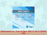 Tier1 Replacement for Trion Aire Bear 20x25x5 Merv 8 259112102  255649102 Air Filter 2