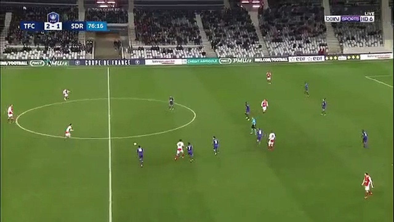Résumé Toulouse - Reims but Remi Oudin 2 - 2