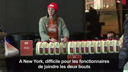 "Shutdown": à NY des fonctionnaires viennent chercher de l'aide