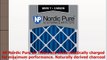 Nordic Pure 20x20x4 358 Atcual Depth MERV 7 Plus Carbon Pleated AC Furnace Air Filters