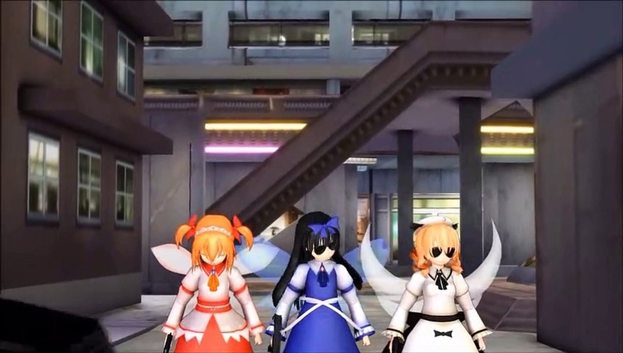 Touhou MMD--kung fury