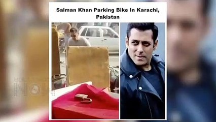 Salman Khan Spotted Parking His BIKE In Karachi Market, Pakistan | VIRAL VIDEO
