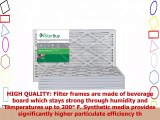 FilterBuy 16x20x1 MERV 8 Pleated AC Furnace Air Filter Pack of 6 Filters 16x20x1