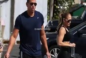 Jennifer Lopez & Alex Rodriguez Hitting The Gym 2018