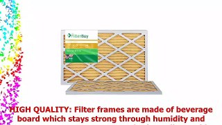 FilterBuy AFB Gold MERV 11 16x20x1 Pleated AC Furnace Air Filter Pack of 2 Filters