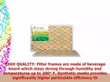 FilterBuy AFB Gold MERV 11 16x20x1 Pleated AC Furnace Air Filter Pack of 2 Filters