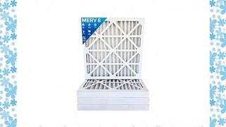 20x25x2 MERV 8 Pleated AC Furnace Air Filter  4 PACK