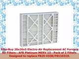 FilterBuy 20x26x5 ElectroAir Replacement AC Furnace Air Filters  AFB Platinum MERV 13