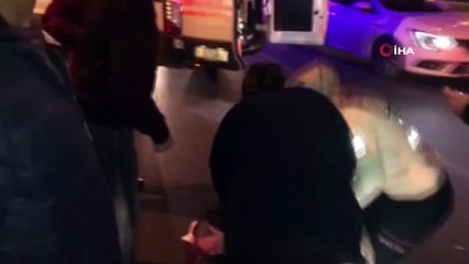 Maltepe'de belediye işçisine otomobil çarptı