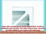 AIRx Filters Dust 19x20x4 Air Filter MERV 8 Replacement for Bryant Carrier FAIC0021A02