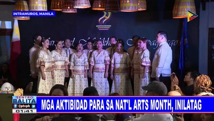 Mga aktibidad para sa National Arts Month, inilatag