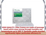 FilterBuy 14x30x1 MERV 13 Pleated AC Furnace Air Filter Pack of 4 Filters 14x30x1