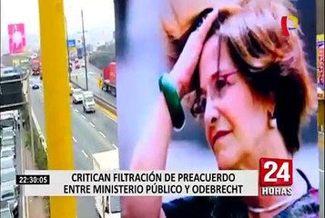 Diversas reacciones generó filtración de preacuerdo entre la Fiscalía y Odebrecht