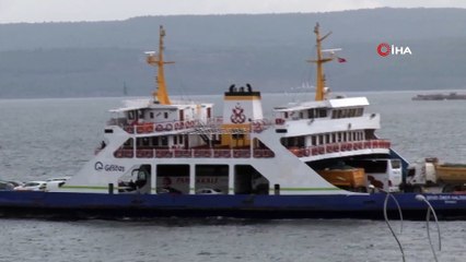 Bozcaada Feribot Seferlerine 'Fırtına' Nedeniyle İptal Edildi