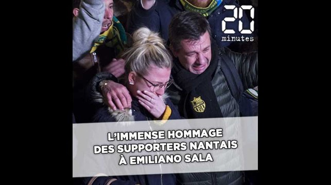L’immense hommage des supporters nantais à Emiliano Sala