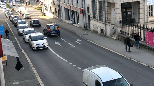 Vannes. Manifestation des taxis