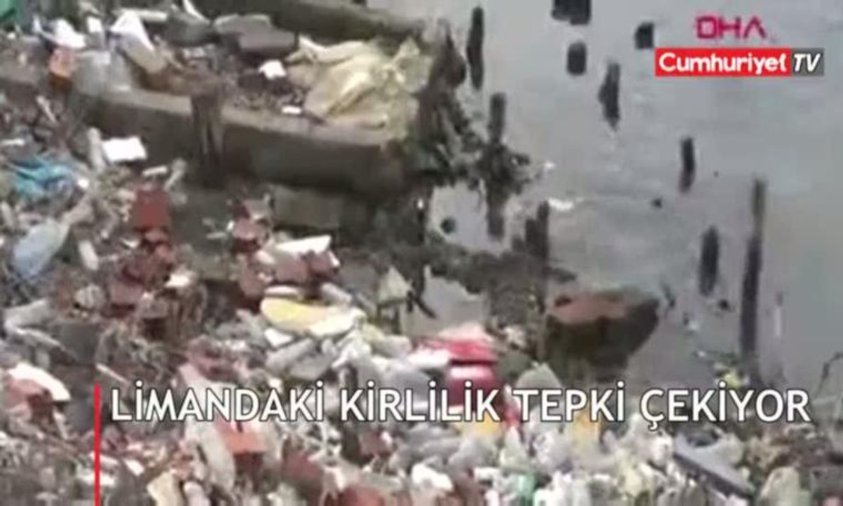 Limandaki kirlilik tepki çekiyor