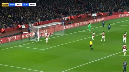 Alexis Sanchez Goal - Arsenal vs Manchester United 0-1 25/01/2019