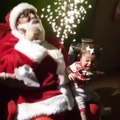 Baby Girl Terrified of Santa Claus at Family Party
