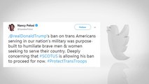 Political Figures React To Supreme Court Grant For Trump's Military Transgender Ban