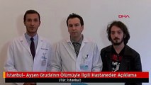 İstanbul- Ayşen Gruda'nın Ölümüyle İlgili Hastaneden Açıklama
