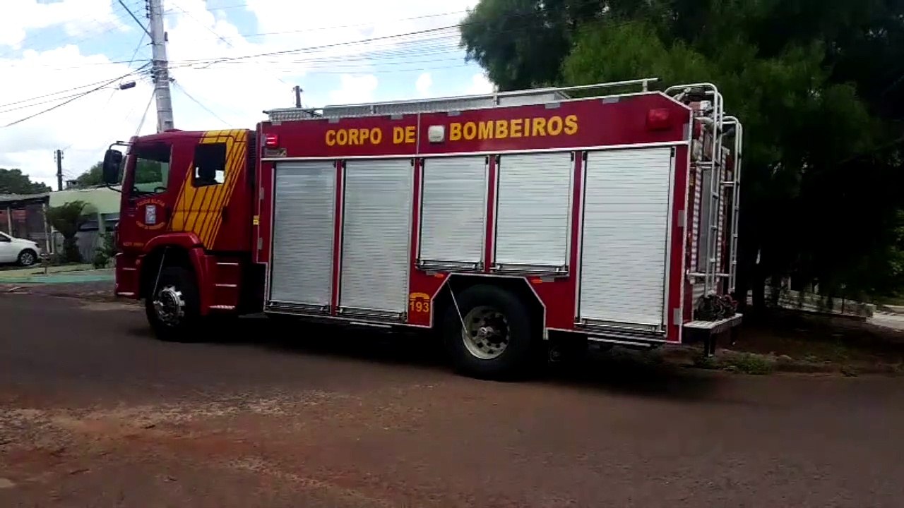Cachorrinho fica preso em cano e bombeiros são chamados