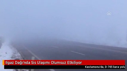 Ilgaz Dağı'nda Sis Ulaşımı Olumsuz Etkiliyor