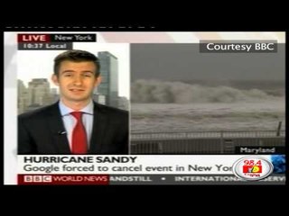Sandy strengthens as it turns toward US coast
