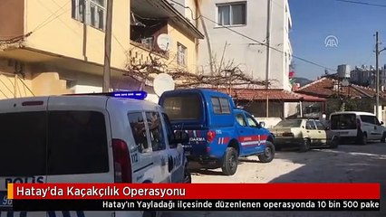 Hatay'da Kaçakçılık Operasyonu