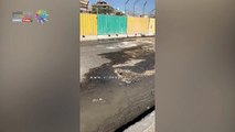 قارئ يعانى من تكسير و حفر بالشارع الحجاز بمصر الجديدة مما يسبب اعاقة حرقة المرور