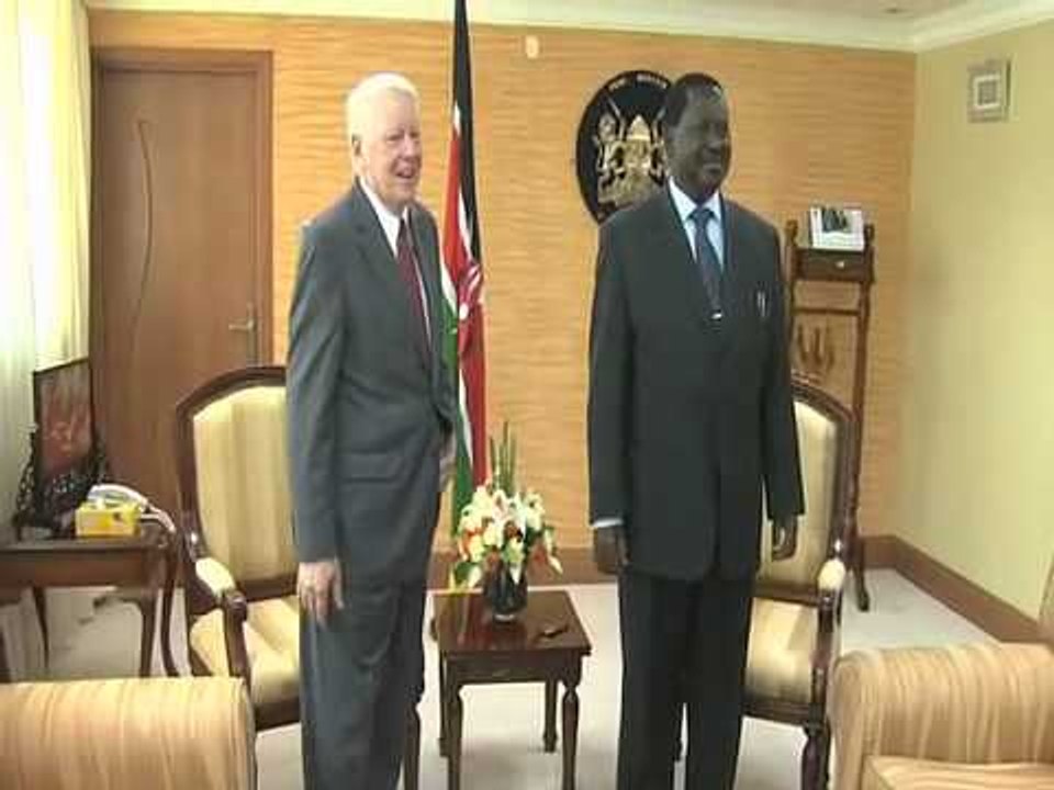 Raila Bids Ranneberger farewell