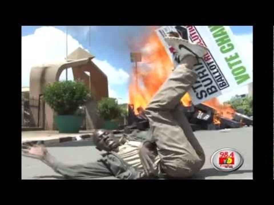 Protesters set ablaze 221 coffins of former MPs at parliament